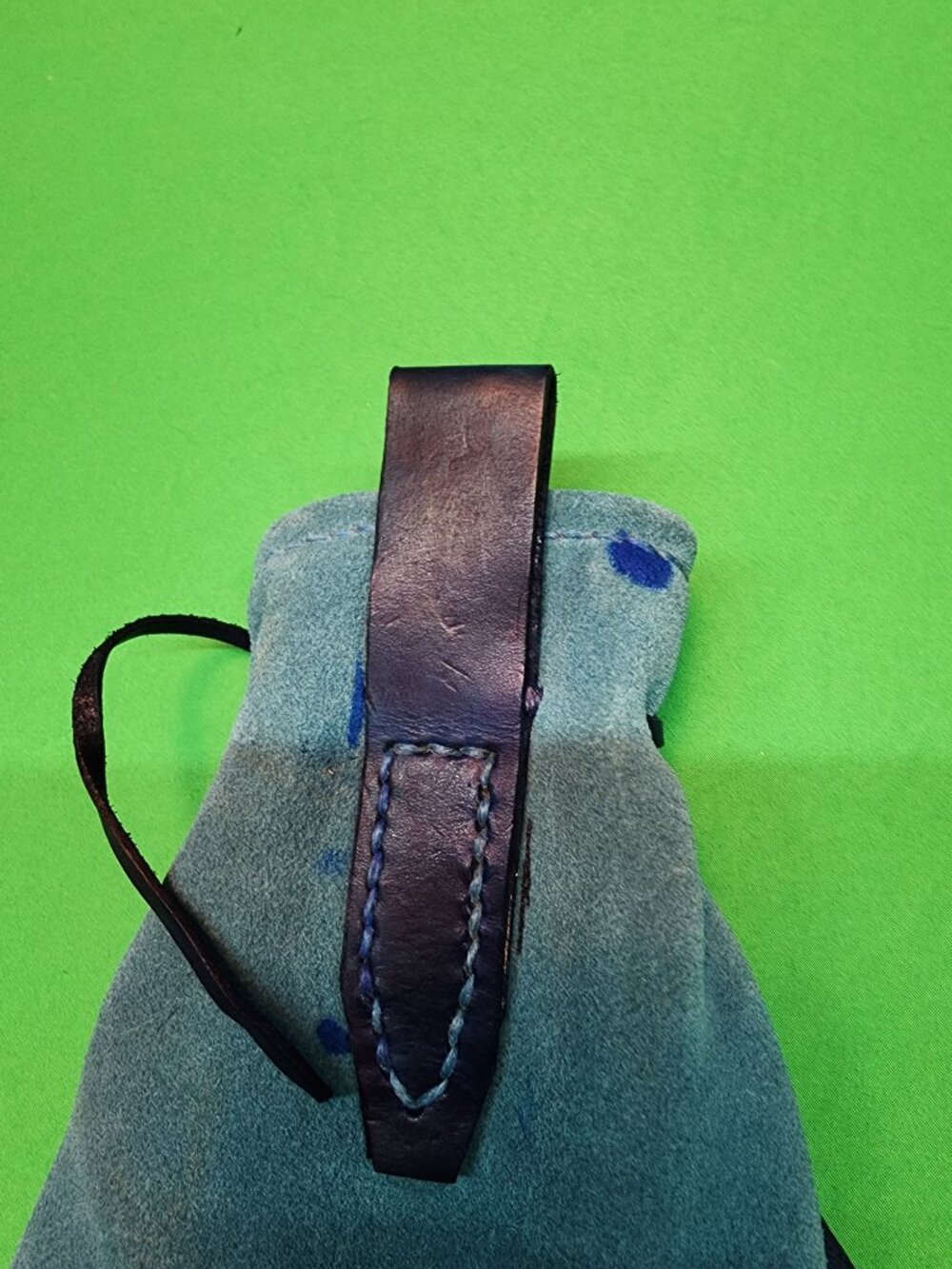 Handmade Suede Coin Pouch - Picture 4 of 4
